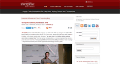 Desktop Screenshot of blog.interprisesoftware.com